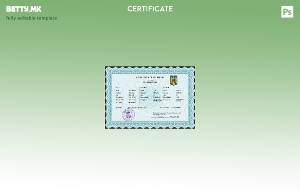 Модерен стил на Романија од витално значење за извод од матичната книга на роден